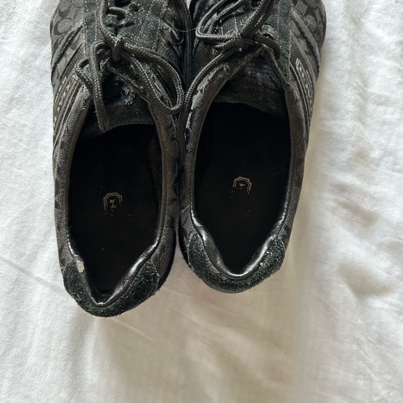 Coach Kelson Signature Suede Lace Up Sneakers - Picture 3 of 6